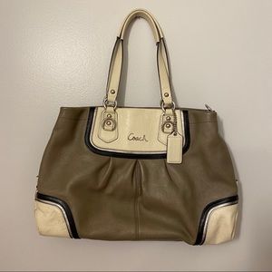 COACH VINTAGE LEATHER HANDBAG PURSE